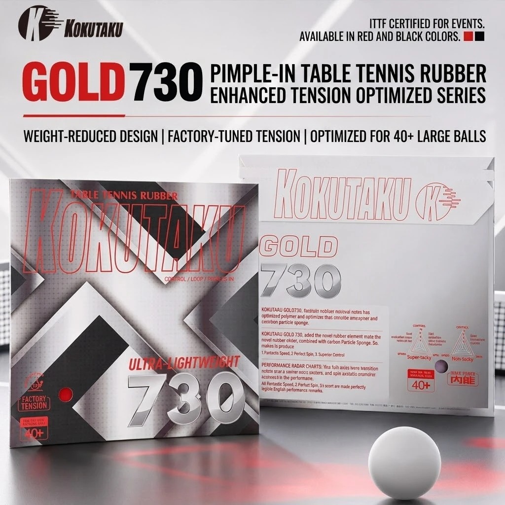 Table Tennis Rubber Review - Накладка для настольного тенниса Kokutaku Gold