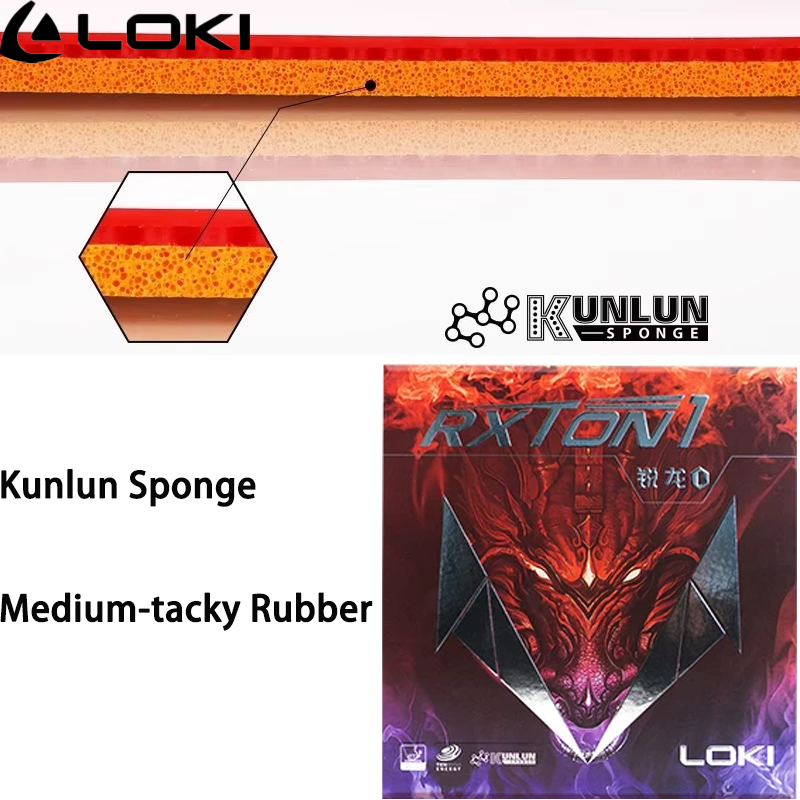 Table Tennis Or Tennis Table - Накладка для настольного тенниса LOKI RXTON