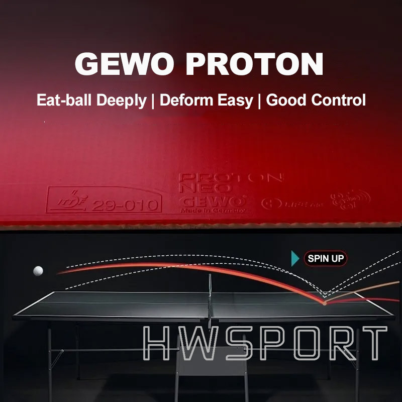 GEWO PROTON NEO резиновый не л – обзор и цена Table Tennis Germany